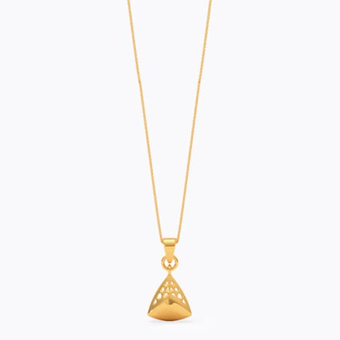 Edgy Prism 9KT Gold Pendant Edgy Prism 9KT Gold Pendant