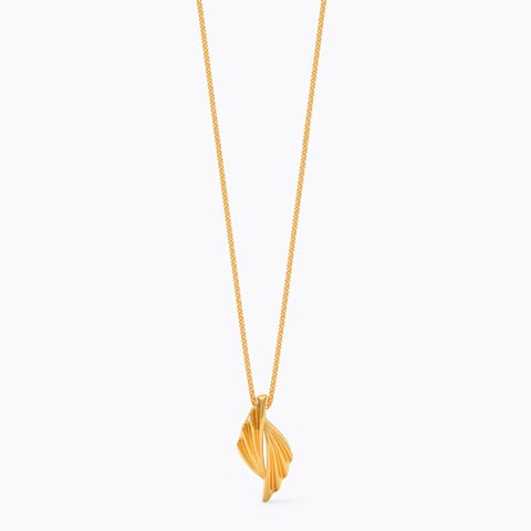 Elegant Ruffle 9KT Gold Pendant Elegant Ruffle 9KT Gold Pendant