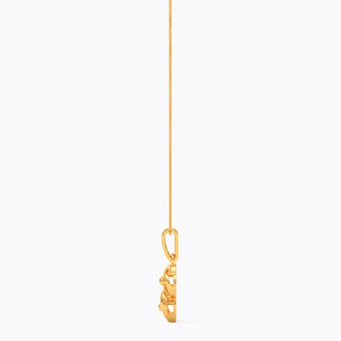 Dual Hearts 9KT Gold Pendant