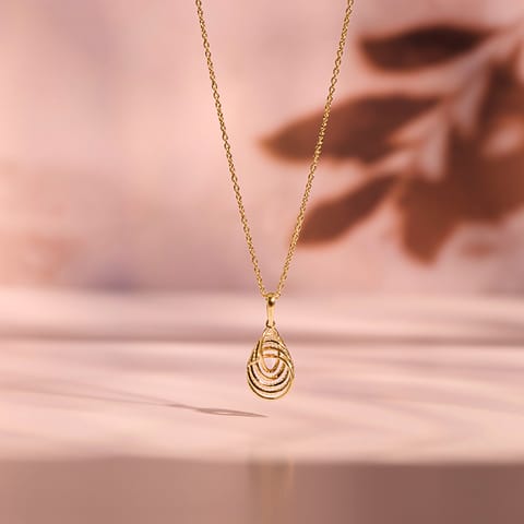 Intertwine Spark 9KT Gold Pendant