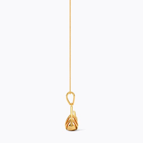 Trigonal Cutout 9KT Gold Pendant