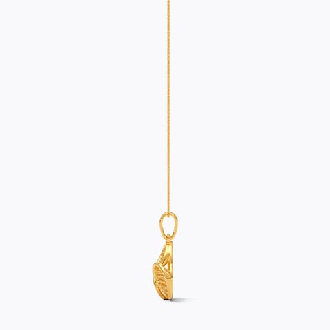 Gleaming Cutout 9KT Gold Pendant