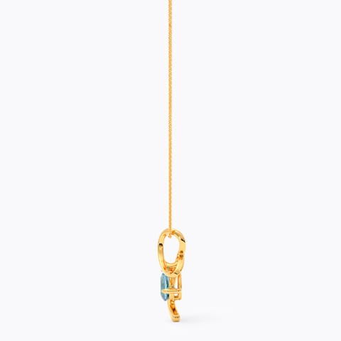 Entwine Blue 9KT Gemstone Pendant