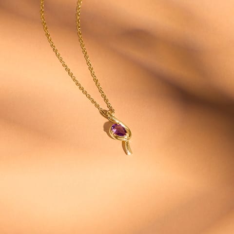 Swirling Spark 9KT Gemstone Pendant Swirling Spark 9KT Gemstone Pendant