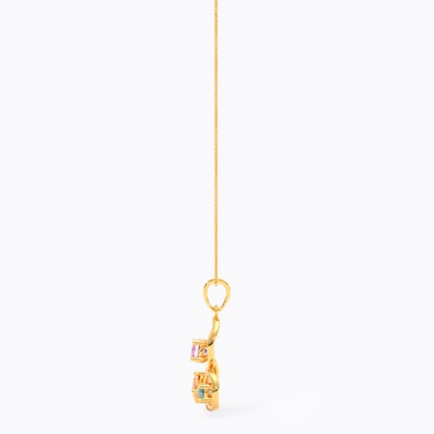 Trinity Glow 9KT Gemstone Pendant