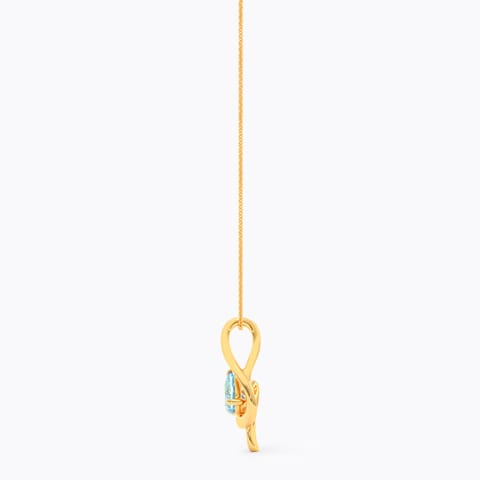 Intertwine Blue 9KT Gemstone Pendant