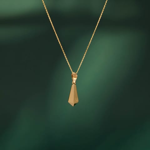 Auric Edge Gold Pendant