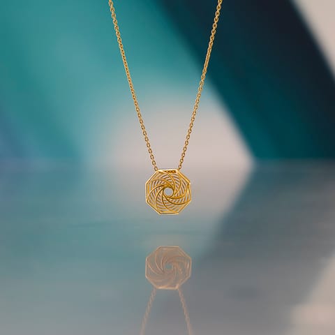 Octave Swirl Gold Pendant