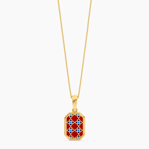 Rustic Tessera Gold Pendant Rustic Tessera Gold Pendant