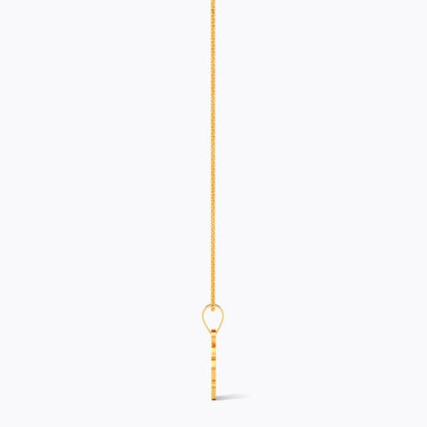 Blossom Evil Eye 9KT Gold Pendant for Kids