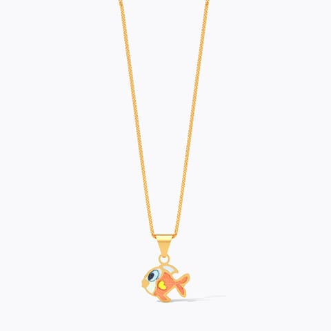 Fish 9KT Gold Pendant for Kids Fish 9KT Gold Pendant for Kids