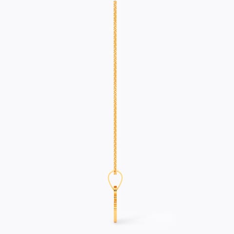 Princess Crown 9KT Gold Pendant for Kids
