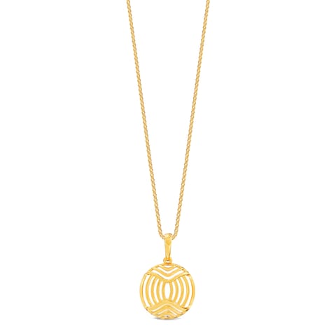 Opulent Orbit 9KT Gold Pendant