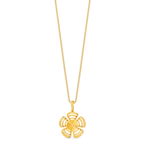 Floral Cutout 9KT Gold Pendant Floral Cutout 9KT Gold Pendant