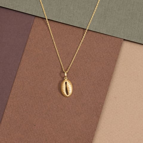 Cowrie Shell Gold Pendant Cowrie Shell Gold Pendant