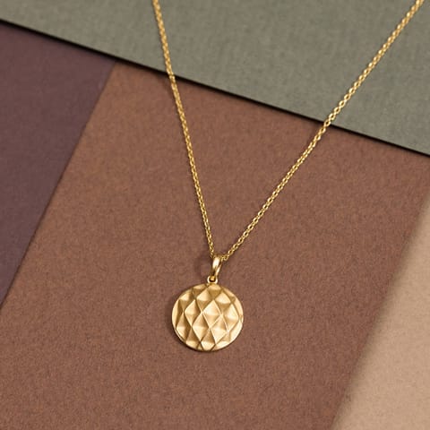 Embossed Orb Gold Pendant Embossed Orb Gold Pendant