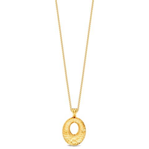 Lattice Halo Gold Pendant Lattice Halo Gold Pendant