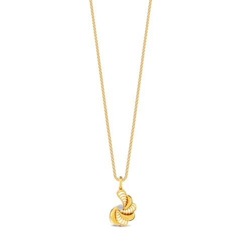 Interlaced Lattice Gold Pendant Interlaced Lattice Gold Pendant
