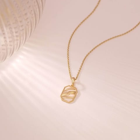 Strikng Octagon Gold Pendant Strikng Octagon Gold Pendant