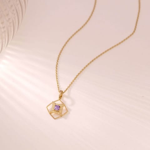 Prismatic Purple Gemstone Pendant Prismatic Purple Gemstone Pendant