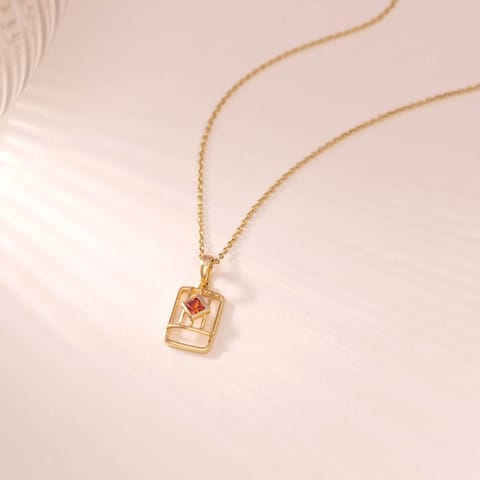 Luminous Red Gemstone Pendant Luminous Red Gemstone Pendant