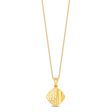Half Mesh Gold Pendant Half Mesh Gold Pendant