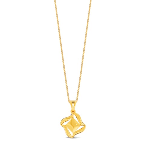 Swirling Cube Gold Pendant Swirling Cube Gold Pendant