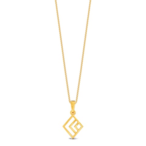 Frame Cutouts Gold Pendant Frame Cutouts Gold Pendant