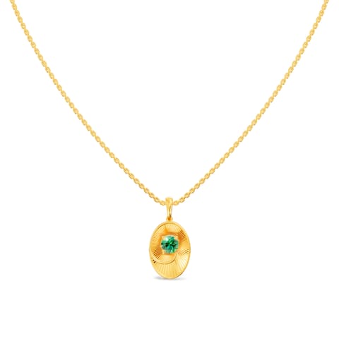 Glittery Green Gemstone Pendant Glittery Green Gemstone Pendant