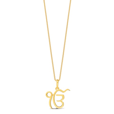 Gracing Ik Onkar Gold Unisex Pendant Gracing Ik Onkar Gold Unisex Pendant