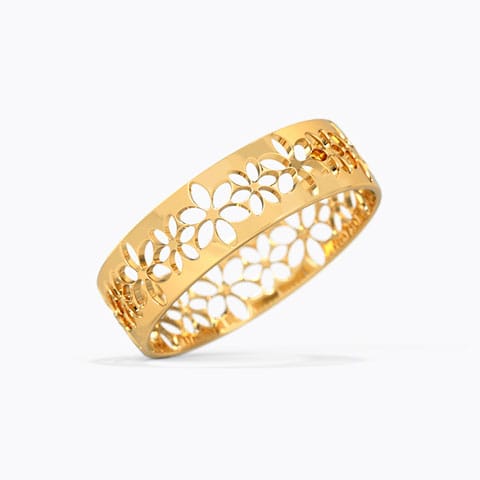 Floret Cutout Gold Band Floret Cutout Gold Band