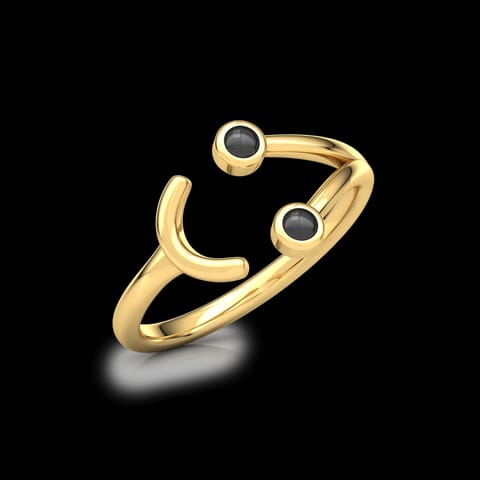 Smiley Midi Gold Ring Smiley Midi Gold Ring