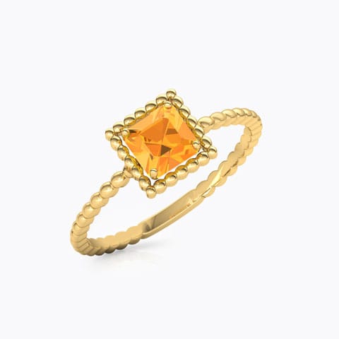 Citrine Quad Gemstone Ring
