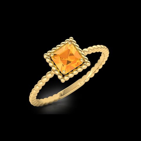 Citrine Quad Gemstone Ring
