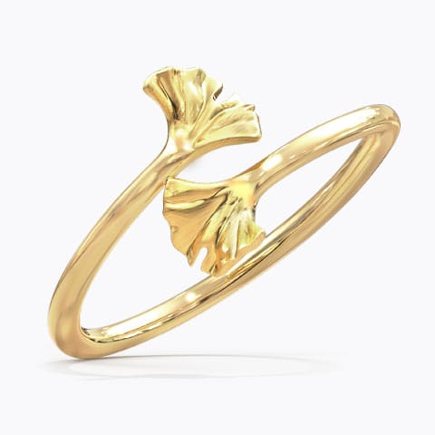 Alluring Ginkgo Ring