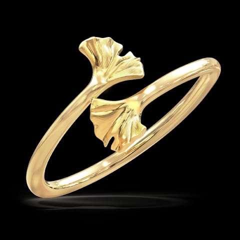 Alluring Ginkgo Ring