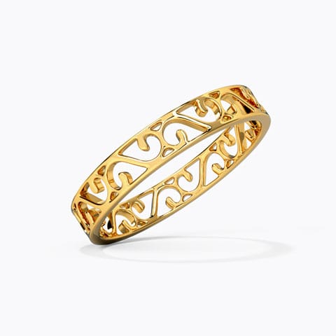 Ornate Cutout Gold Band