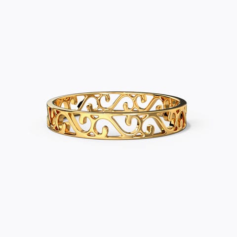 Ornate Cutout Gold Band