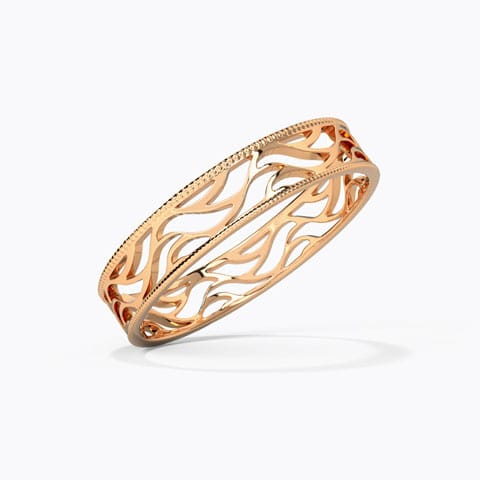 Waves Cutout Gold Band