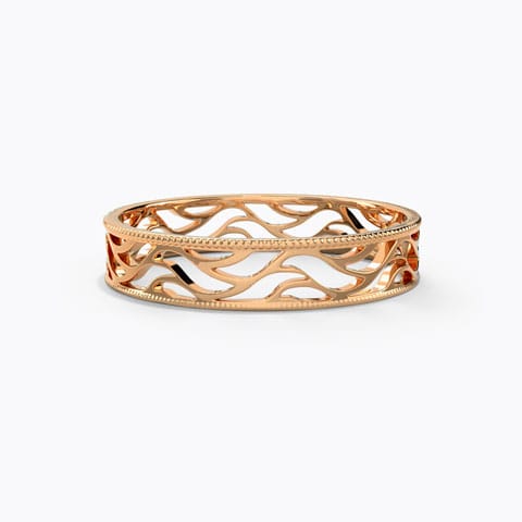 Waves Cutout Gold Band