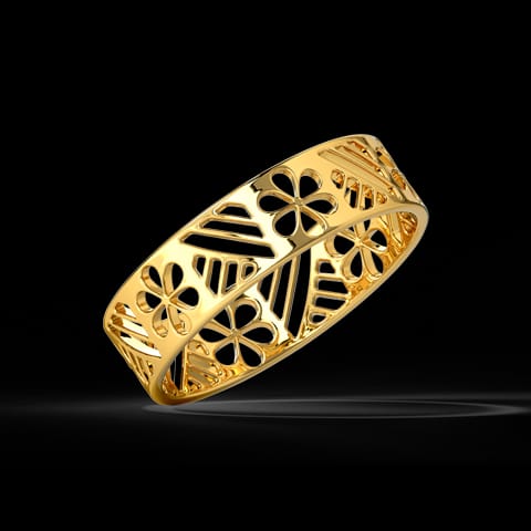 Flora Cutout Gold Band Flora Cutout Gold Band