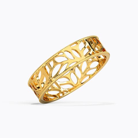 Petals Cutout Gold Band