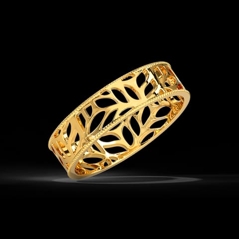 Petals Cutout Gold Band