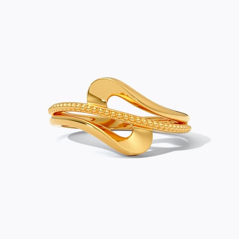 Artful Wave Gold Ring