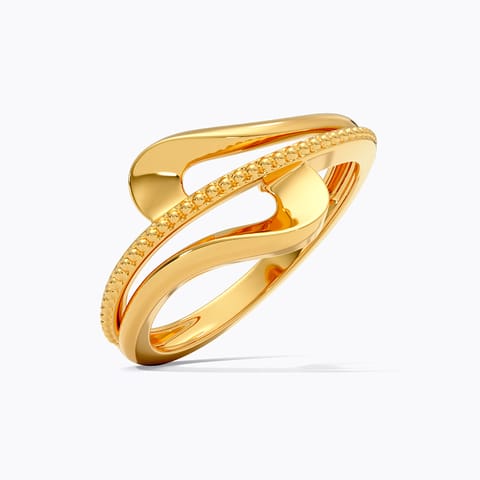 Artful Wave Gold Ring
