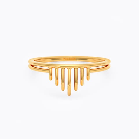 Auric Stripe 9KT Gold Ring