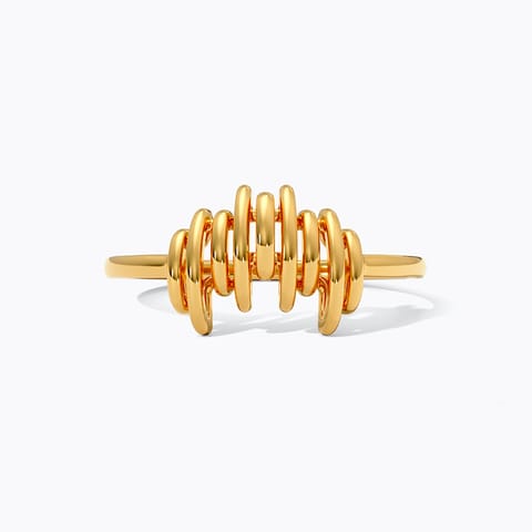 Gilded Lines 9KT Gold Ring