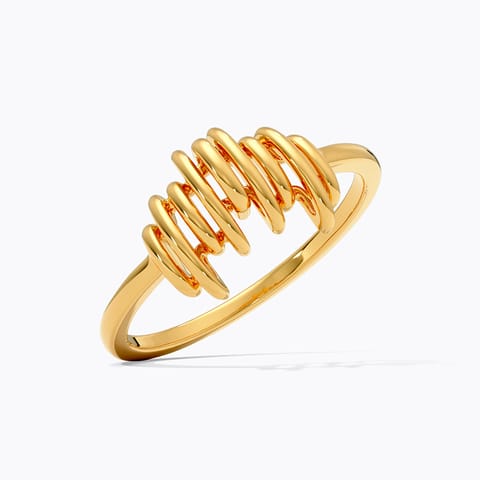 Gilded Lines 9KT Gold Ring