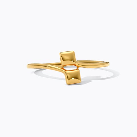 Square Duo 9KT Gold Ring Square Duo 9KT Gold Ring