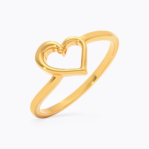 Gilded Heart 9KT Gold Ring